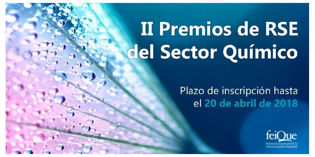 Feique, en colaboración con el Foro Química y Sociedad, ha convocado la segunda edición de los Premios RSE del Sector químico