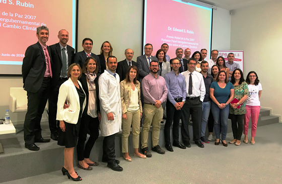 Visita a SPB del Premio Nobel de la Paz 2007 y portavoz del panel intergubernamental de expertos sobre el cambio climático, Dr. Edward Rubin, que participa en Valencia como jurado de los Premios Rey Jaime I.