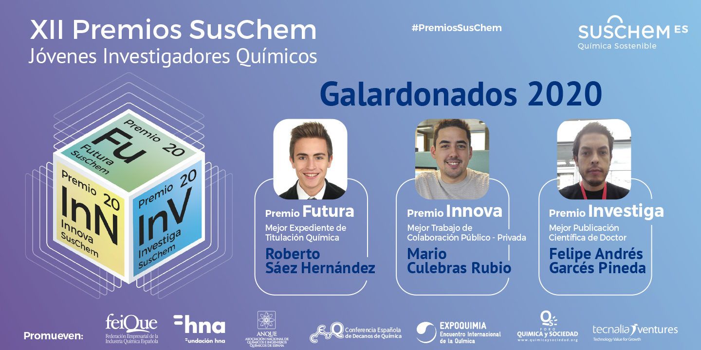 Banner Premios Suschem 2020 GALARDONADOS