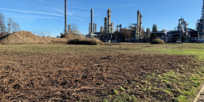 Ubicación de la nueva instalación de reciclaje avanzado lista para ser construida en Geleen, Holanda.