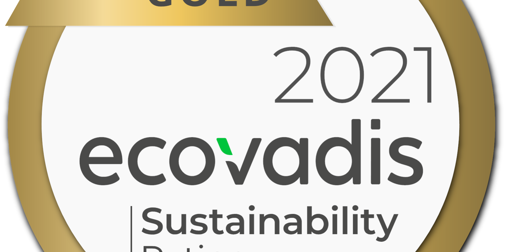 EcoVadis gold medal 2021