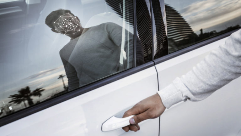 Opening car door with remote keys