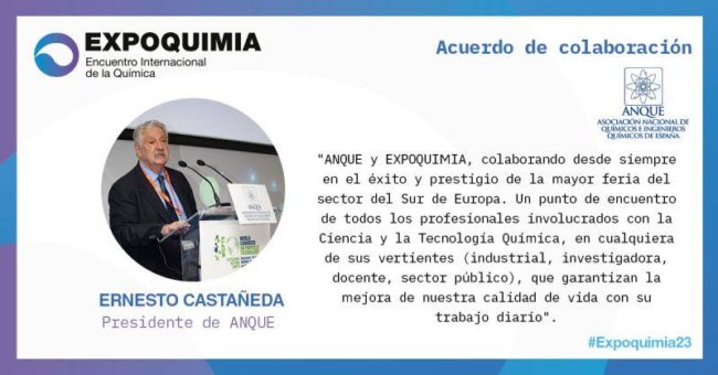 ANQUE, vuelve a ser Institutional Partner de EXPOQUIMIA
