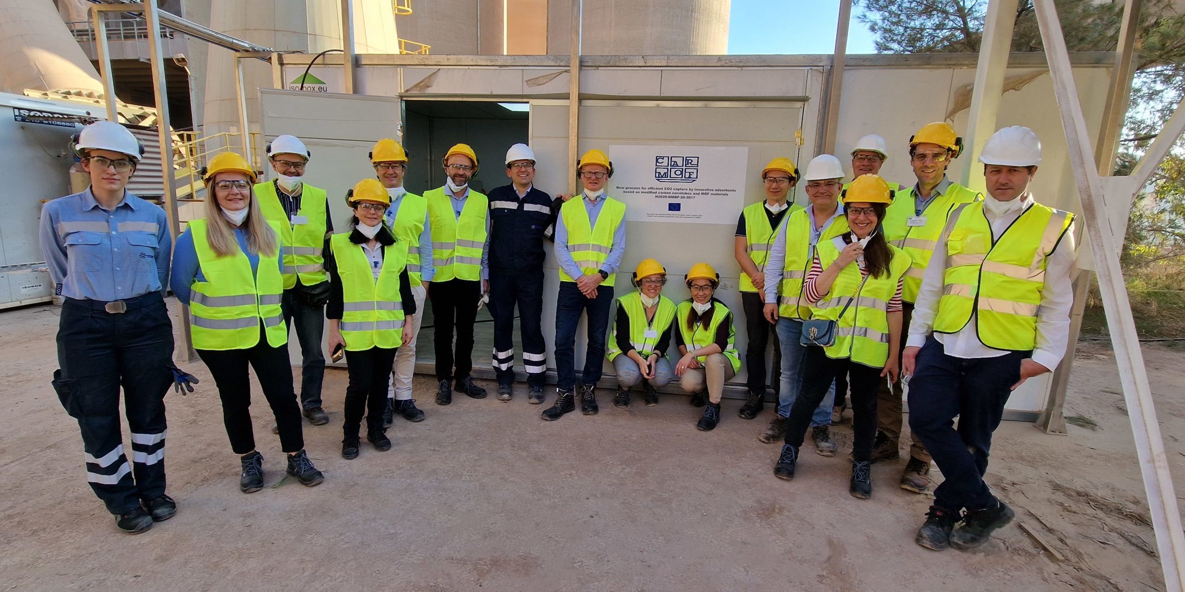 CARMOF team at pilot plant