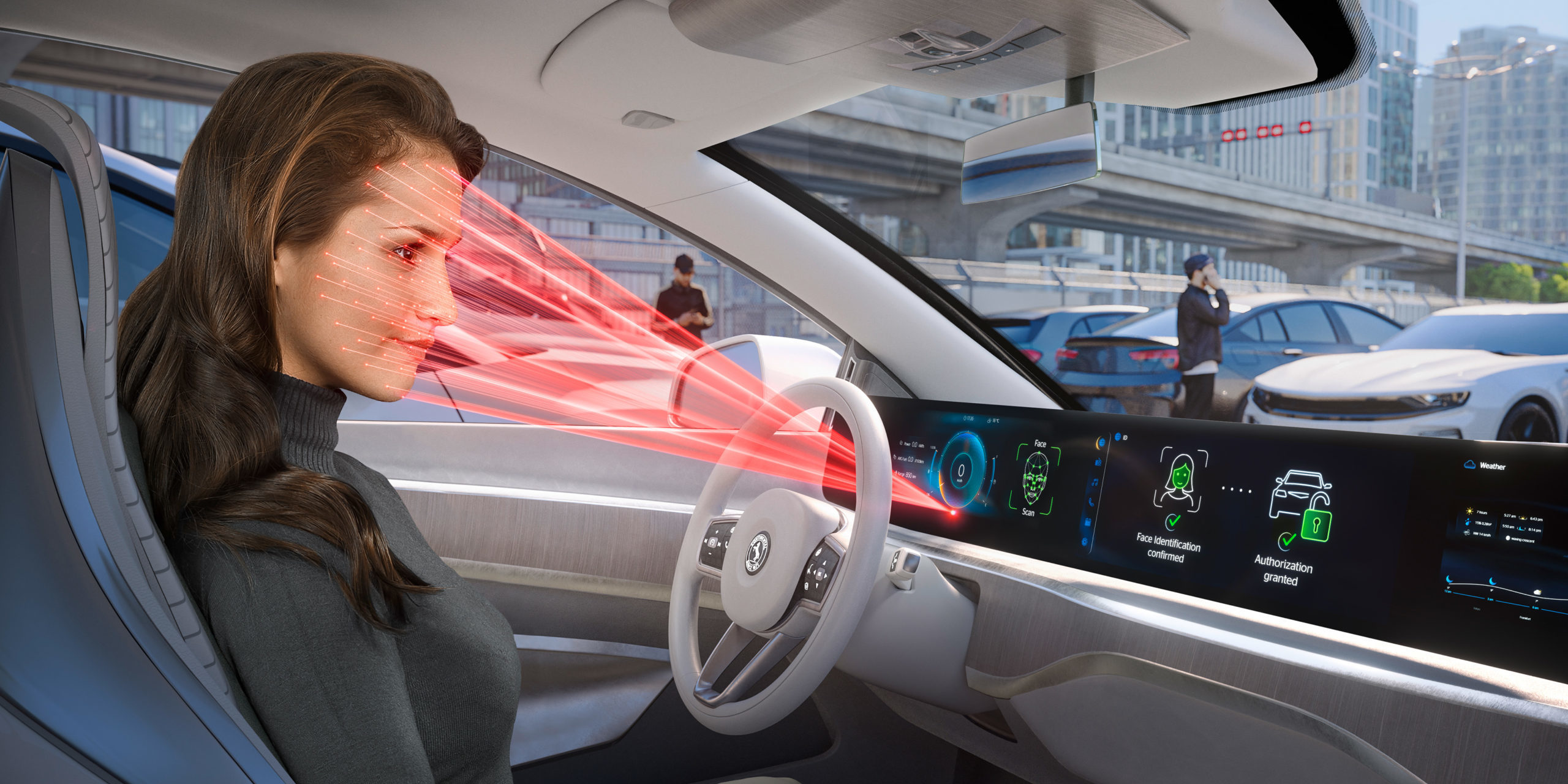 Driver Identification Display von Continental und trinamiX schützt vor Autodiebstahl / Driver Identification Display from Continental and trinamiX Protects against Car Theft