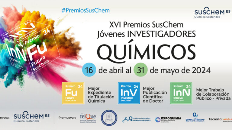 SusChem España convoca la XVI Edición de sus Premios para reconocer el talento y el trabajo de los jóvenes investigadores químicos en España