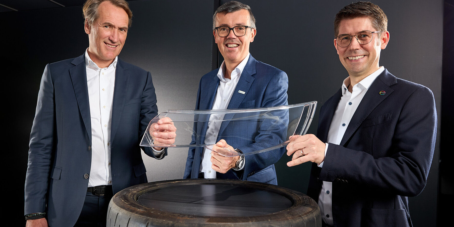 Jeroen Verhoeven (Neste), Thomas Van De Velde (Borealis), Guido Naberfeld (Covestro)