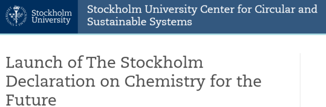 FireShot Capture 294 – Launch of The Stockholm Declaration on Chemistry for the Future – Sto_ – www.su.se